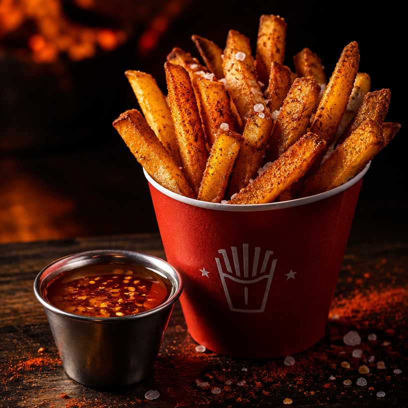 Coal-Crusted Fries