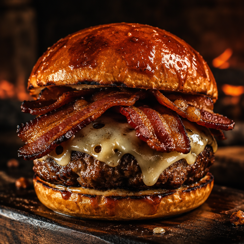 Maple-Bacon Burger